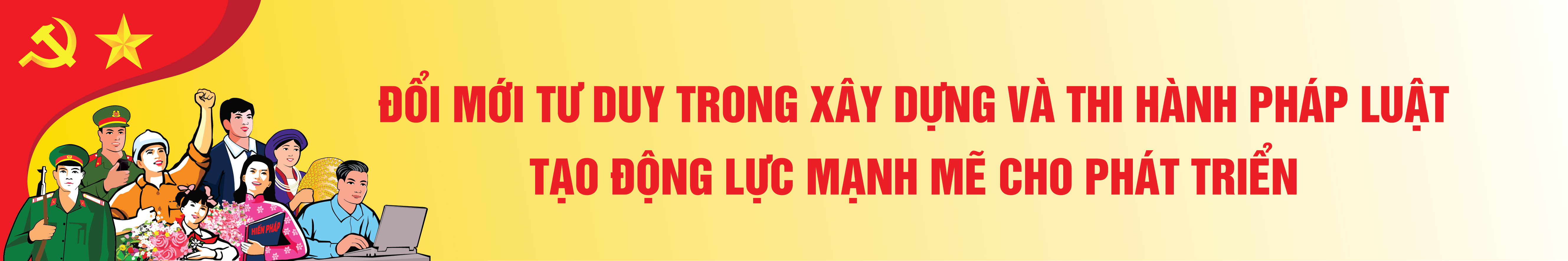 Các mẫu pano, banner, standee phục vụ hoạt động truyền thông hưởng ứng Ngày Pháp luật Việt Nam do Bộ Tư pháp thiết kế