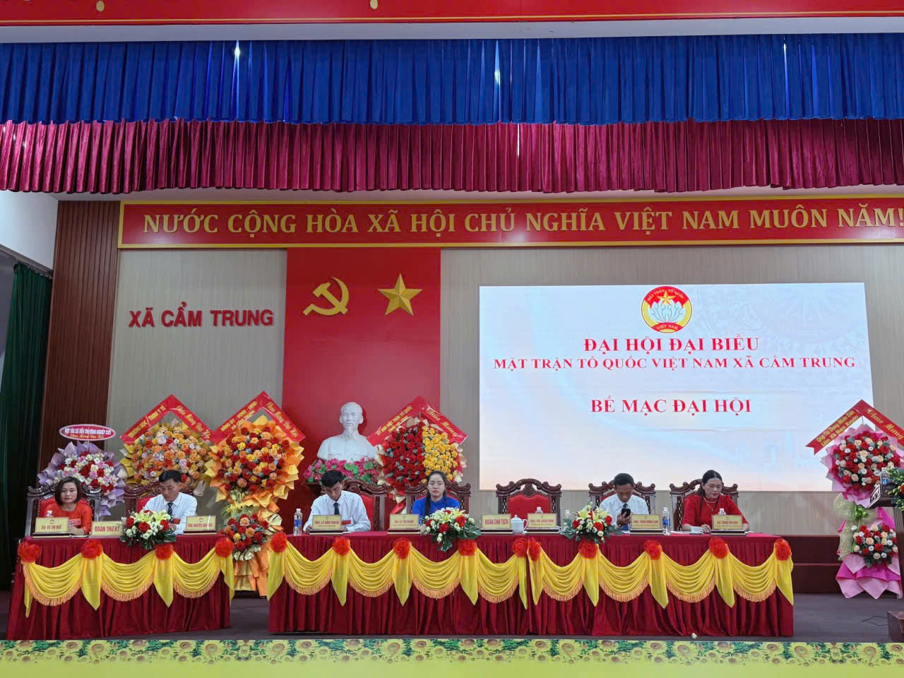 Đại hội Đại biểu Mặt trận Tổ quốc Việt Nam xã Cẩm Trung tổ chức Đại hội lần thứ I nhiệm kỳ 2025-2030