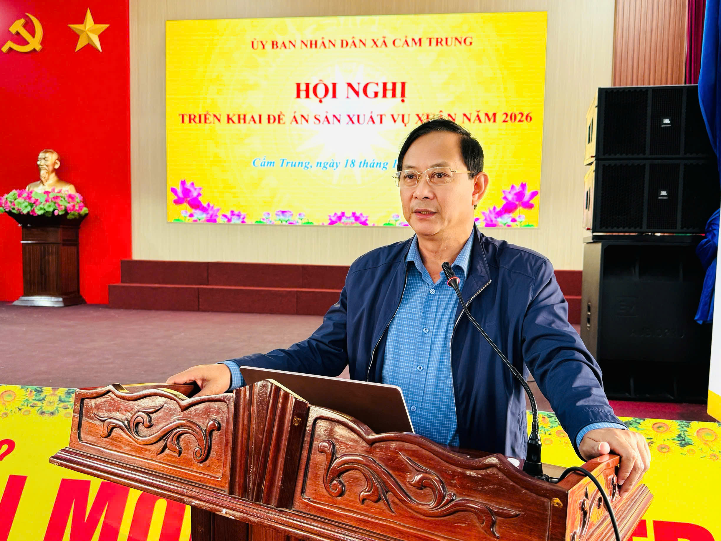 XÃ CẨM TRUNG TRIỂN KHAI ĐỀ ÁN SẢN XUẤT VỤ XUÂN 2026