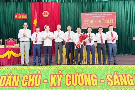 HỘI ĐỒNG NHÂN DÂN XÃ CẨM TRUNG KHOÁ XX, NHIỆM KỲ 2021 - 2026, KỲ HỌP THỨ NHẤT THÀNH CÔNG TỐT ĐẸP