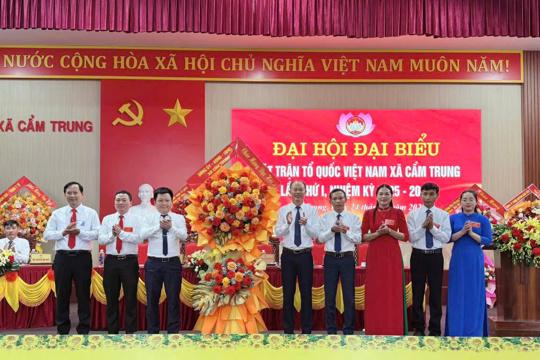 Đại hội Đại biểu Mặt trận Tổ quốc Việt Nam xã Cẩm Trung tổ chức Đại hội lần thứ I nhiệm kỳ 2025-2030 