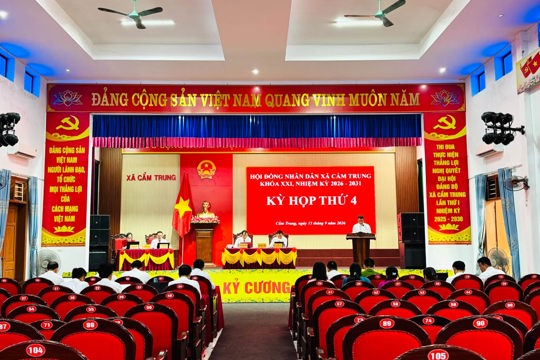 TIN TRUYỀN HÌNH : KỲ HỌP THỨ 4 HỘI ĐỒNG NHÂN DÂN XÃ CÂM TRUNG KHOÁ XXI NHIỆM KỲ 2026 – 2031.
