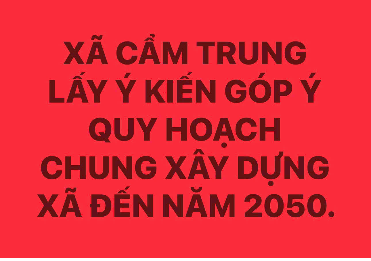  XÃ CẨM TRUNG LẤY Ý KIẾN GÓP Ý QUY HOẠCH CHUNG XÂY DỰNG XÃ ĐẾN NĂM 2050