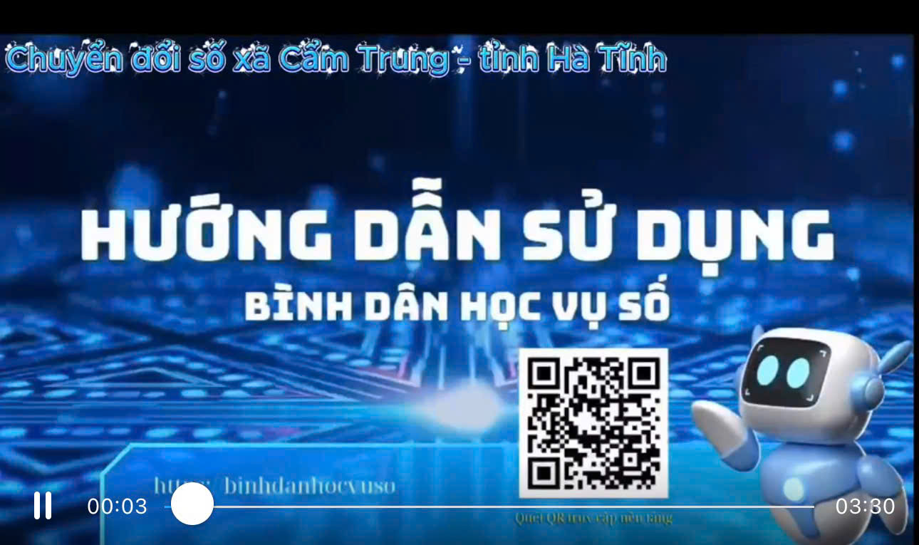 Hướng dẫn sử dụng " Bình dân học vụ số"