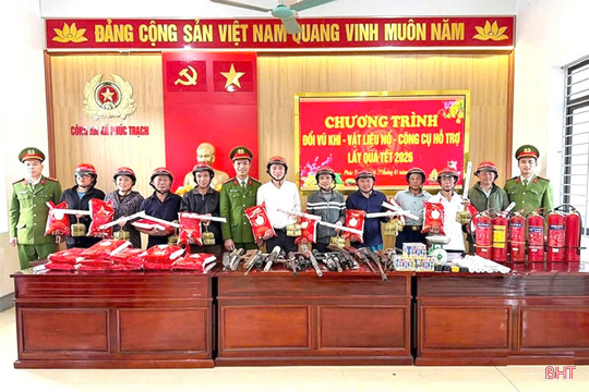 Vận động thu hồi vũ khí, vật liệu nổ phòng ngừa mất an ninh, trật tự cơ sở