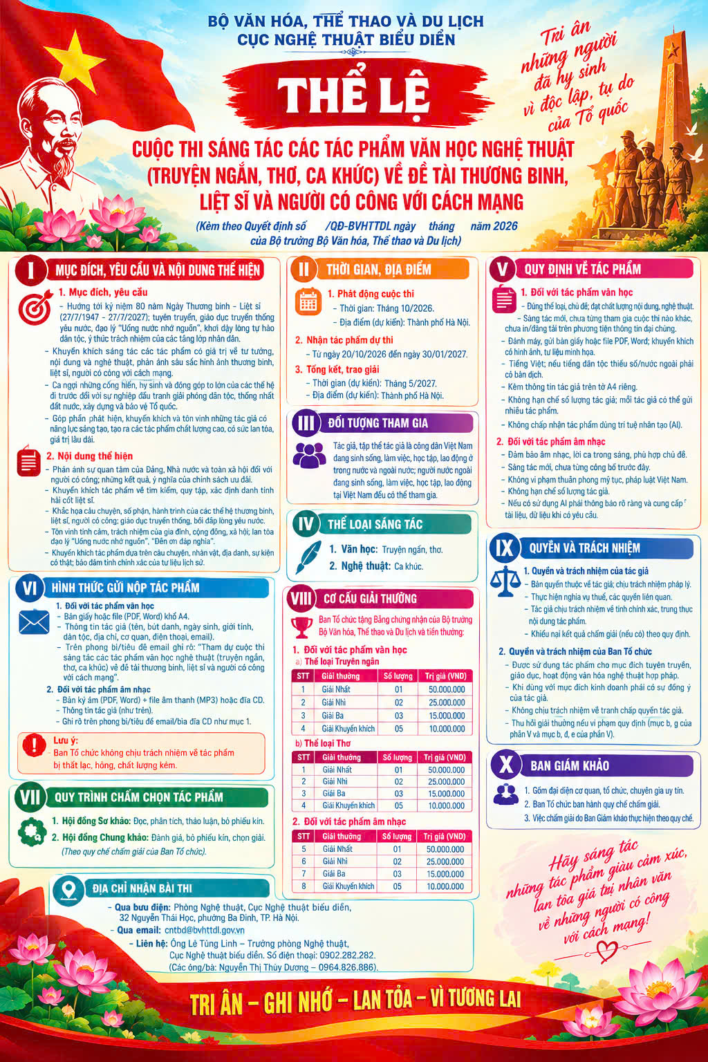Ủy ban nhân dân xã Cẩm Trung hưởng ứng  Cuộc thi sáng tác các tác phẩm văn học nghệ thuật (truyện ngắn, thơ, ca khúc) về đề tài thương binh, liệt sĩ và người có công với cách mạng 