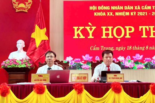 Hội đồng nhân dân xã Cẩm Trung Khóa XX, Nhiệm kỳ 2021-2026 Tổ chức kỳ họp thứ 2