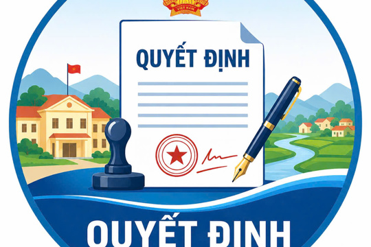 QUYẾT ĐỊNH:  Về việc phê duyệt kết quả lựa chọn tổ chức hành nghề đấu giá Quyền sử dụng đất 14 lô đất tại các khu quy hoạch đất ở dân cư vùng gần nhà Hội quán thôn Vinh Lộc, vùng Nhà văn hóa cũ thôn 3