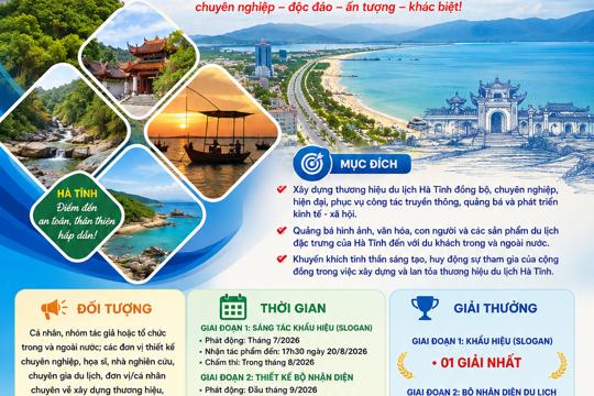 TUYÊN TRUYỀN, HƯỞNG ỨNG THAM GIA CUỘC THI “SÁNG TẠO BỘ NHẬN DIỆN DU LỊCH TỈNH HÀ TĨNH”