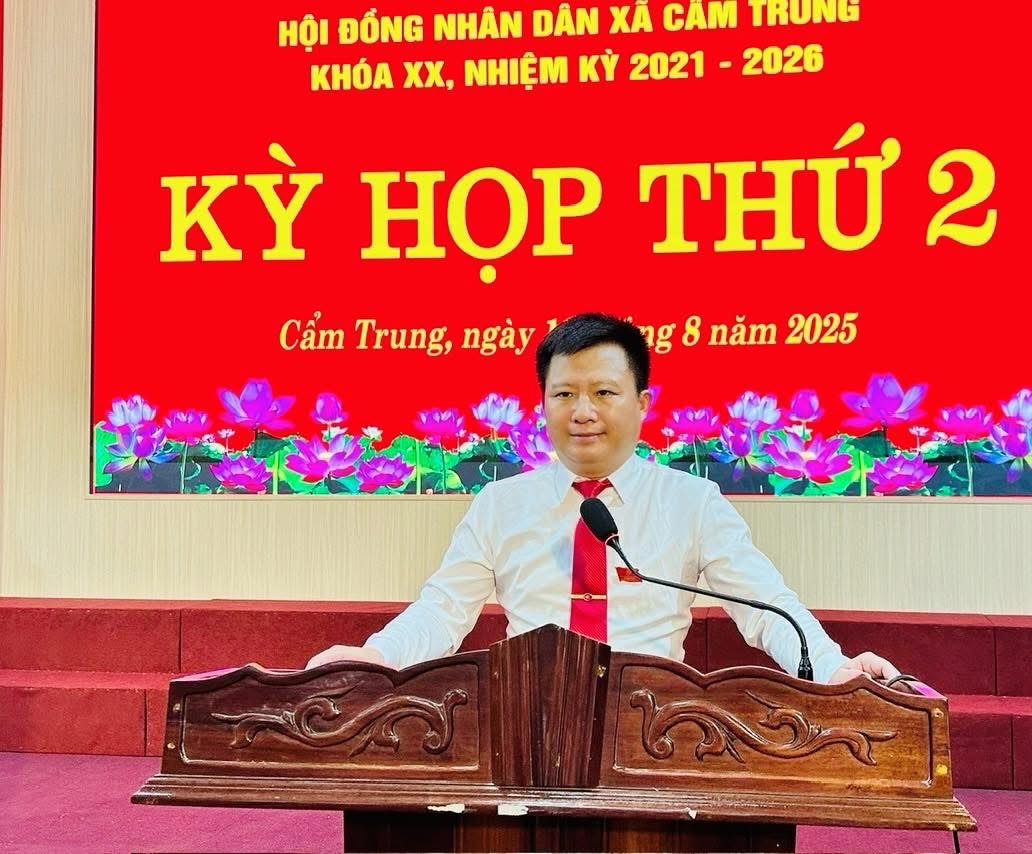 HỘI ĐỒNG NHÂN DÂN XÃ CẨM TRUNG TỔ CHỨC KỲ HỌP THỨ 2, KHOÁ XX, NHIỆM KỲ 2021 - 2026 
